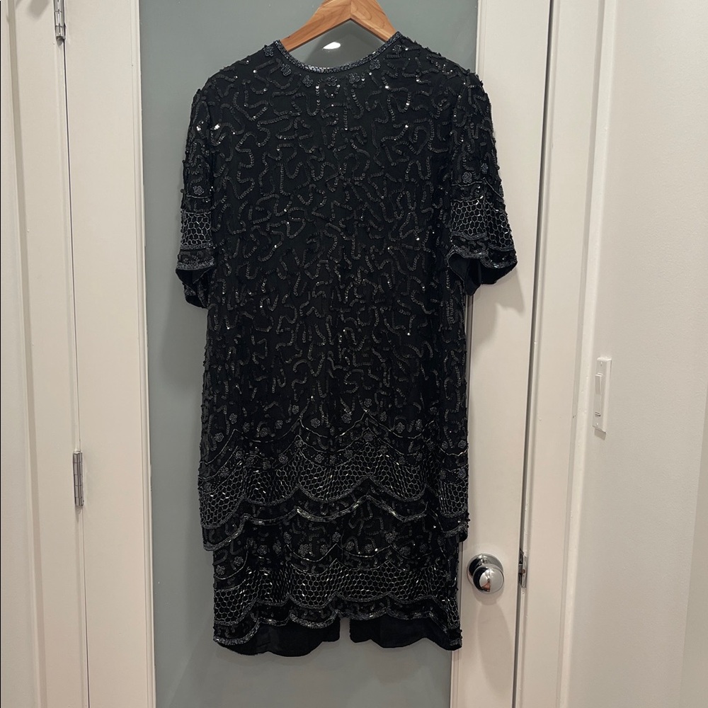 Elegant Black Sequin Dress